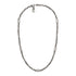 Interlocking G Necklace in aged sterling silver with motif YBB616941001