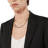 Interlocking G Necklace in aged sterling silver with motif YBB616941001
