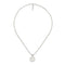 Interlocking G Necklace with pendant in sterling silver YBB479219001
