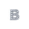 LETTERA B IN ORO BIANCO E DIAMANTI DCHF3319B