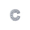 LETTERA C IN ORO BIANCO E DIAMANTI DCHF3319C