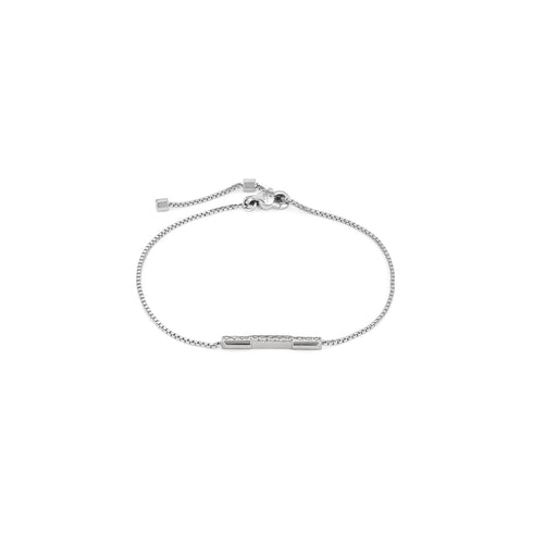 Link to love bracelet in 18kt white gold and diamonds YBA662121001