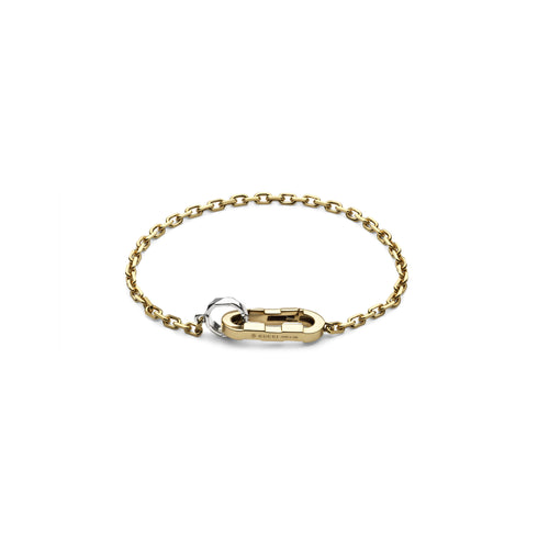 Link to Love chain bracelet in yellow and white gold YBA786693001