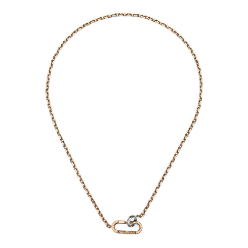 Link to Love chain necklace in pink and white gold YBB786671002