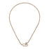 Link to Love chain necklace in pink and white gold YBB786671002