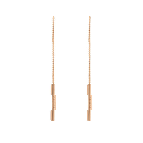 Link to love earrings in 18kt pink gold YBD662115002