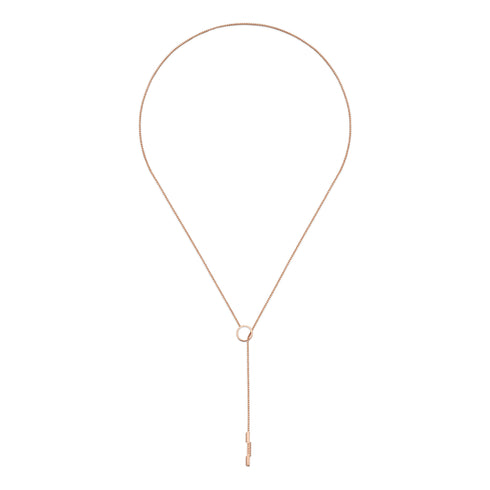 Link to love necklace in 18kt pink gold YBB662110002