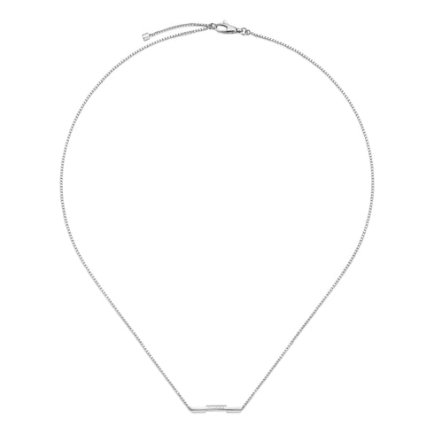 Link to love necklace in 18kt white gold and diamonds YBB662132001