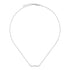 Link to love necklace in 18kt white gold and diamonds YBB662132001