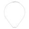 Link to love necklace in 18kt white gold and diamonds YBB662132001