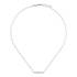 Link to love necklace in 18kt white gold and diamonds YBB662132001