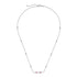 Link to Love necklace in 18kt white gold and rubellite YBB702394001