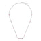 Link to Love necklace in 18kt white gold and rubellite YBB702394001