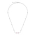 Link to Love necklace in 18kt white gold and rubellite YBB702394001