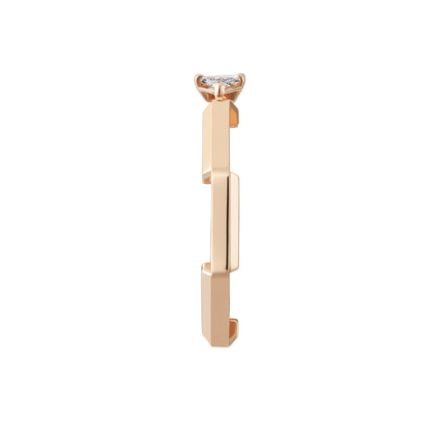 Link to Love ring in 18kt pink gold and diamonds YBC744971001