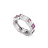 Link to Love ring in 18kt white gold and rubellite YBC702414001
