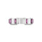 Link to Love ring in 18kt white gold and rubellite YBC702414001