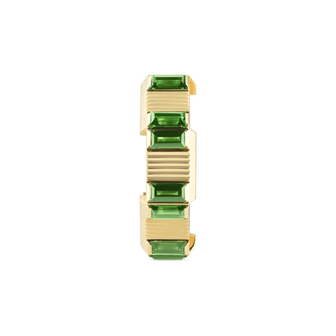Link to Love ring in 18kt yellow gold and green tourmaline YBC702414002
