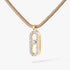 MESSIKA CARE(S) BEIGE CORD PAVÉ NECKLACE 14105-YG