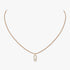 MESSIKA CARE(S) BEIGE CORD PAVÉ NECKLACE 14105-YG