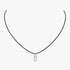MESSIKA CARE(S) BLACK CORD PAVÉ NECKLACE 14142-WG