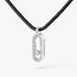 MESSIKA CARE(S) BLACK CORD PAVÉ NECKLACE 14142-WG