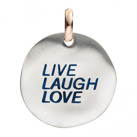 MONETA GRANDE LIVE LAUGH LOVE IN ARGENTO CIVITA BY QUERIOT F12A03M0514