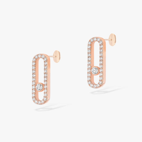 MOVE UNO DIAMOND PAVÉ EARRINGS 12183-PG