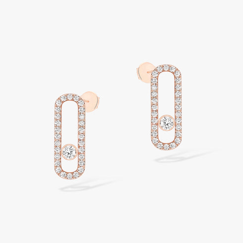 MOVE UNO DIAMOND PAVÉ EARRINGS 12183-PG