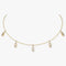 MOVE UNO PAVÉ DROP PENDANT CHOKER 12150-YG