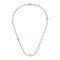 Necklace in sterling silver and colored enamel with Interlocking G details YBB753448002