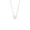 Necklace with Gucci Trademark engraved heart pendant in sterling silver YBB223512001