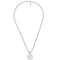 Necklace with Interlocking G pendant in sterling silver YBB479217001