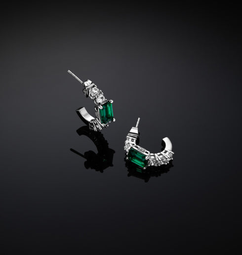 ORECCHINI A CERCHIO EMERALD SMALL J19AWJ15