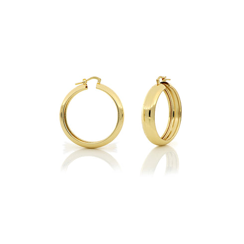 ORECCHINI A CERCHIO MINI IN BRONZO DORATO 1800