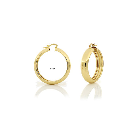 ORECCHINI A CERCHIO MINI IN BRONZO DORATO 1800