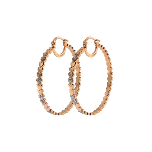 ORECCHINI A PAIO CUORI ALTERNATI DIAMETRO 4 ORZ006D4CUO