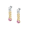 ORECCHINI CHAIN WITH PINK STONE AND WHITE CRYSTALS J19AUW27