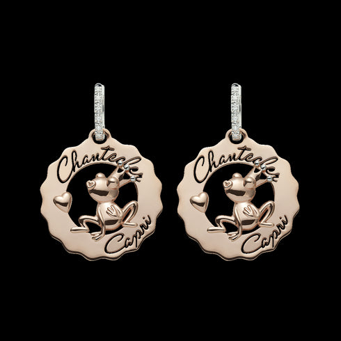 ORECCHINI LOGO CHANTECLER ORO C.38060