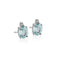 ORECCHINI CON ACQUAMARINA OVALE E DIAMANTI DHOA7185