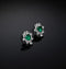ORECCHINI CUORE EMERALD J19AWJ17