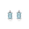 ORECCHINI DONNA ORO IN ORO BIANCO ACQUAMARINA E DIAMANTI REF. DHOA7186.004