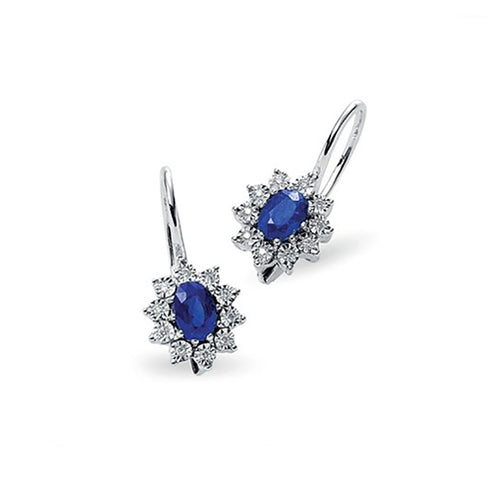 ORECCHINI DONNA ORO IN ORO BIANCO RUBINI E DIAMANTI REF. DCOZ5038.012