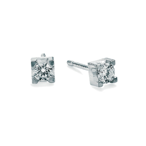 ORECCHINI GRIFFE IN ORO BIANCO CON DIAMANTI DHOL7174