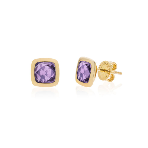 ORECCHINI IN ARGENTO E CRISTALLO AMETISTA 6159
