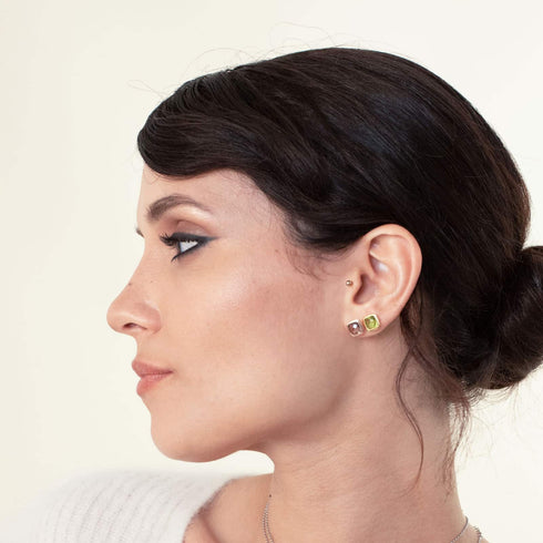 ORECCHINI IN ARGENTO E CRISTALLO AMETISTA 6159