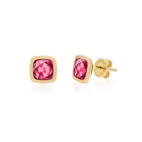 ORECCHINI IN ARGENTO E CRISTALLO FUCSIA 6162