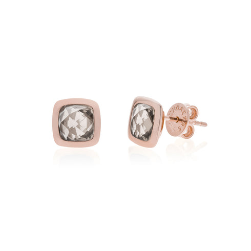 ORECCHINI IN ARGENTO E CRISTALLO FUMÉ 6166