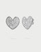 ORECCHINI LOBO CUORE PAVÈ OVERSIZED RODIO ORZ018M2CUORH