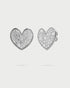 ORECCHINI LOBO CUORE PAVÈ OVERSIZED RODIO ORZ018M2CUORH
